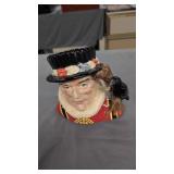 Large Royal Dalton Toby mug The yeoman of the