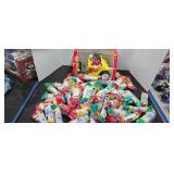 Pez dispensers and m&m hot rod car