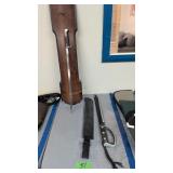 Bayonet and machete