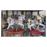 Pair of carousel horses 8 in Long