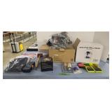 New skill saw bench top drill press tools etc
