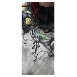 Pair of metal plant stands