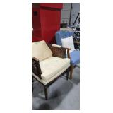 Pair of upholstered arm chairs
