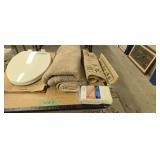 Rugs and toilet seat