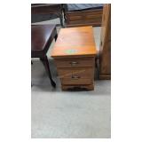 Two-Drawer Maple end table