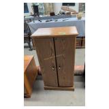 Vhs tape double door storage cabinet