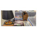 Games train lamp wastebasket magazine rack