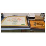 Frame prints solar bird bath fountain air