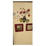Lot of framed decorative artwork and mirrors
