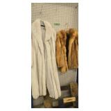 Pair of fur coats unknown size