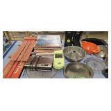 Record albums insulated boots kitchen items