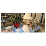Table lamps decorative items as shown