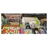 Golf balls linens Wii fit light bulbs