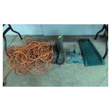 Extension cords lawn sprinkler boots etc
