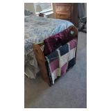 quilt rack with Afghan