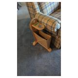 oak magazine smoking stand