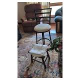 bar stool with small footstool