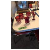 six pieces of souvenir glass most are from