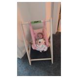 baby doll with swing