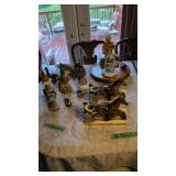 Whiskey Decanters Duck Decoy And Clock