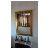 Large Gold Beveled Entryway Mirror 31 X43