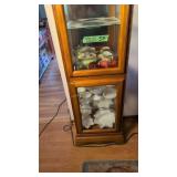 Items In Curio Cabinet Milk Glass Cream And S