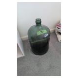 5 gallon glass jug green
