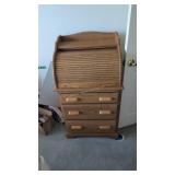 oak roll top desk 24 x 45 by 19