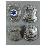 4pc Vintage Obsolete Badges Lot