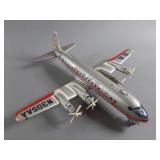 Vtg Line-Mar American Airlines DC 7 B/O Airplane