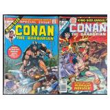 Conan The Barbarian Annual #1-2 Marvel Comic Books