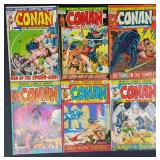 6pc Conan The Barbarian #13-22 Marvel Comic Books