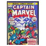 Captain Marvel #28 1973 Key Marvel Comic Book