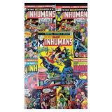 8pc Inhumans #1-10 1975 Marvel Comic Books
