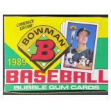 1989 Bowman Baseball Wax Pack Box