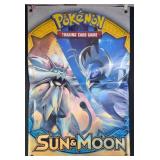 2017 Pokemon Sun & Moon Vinyl Store Display Poster