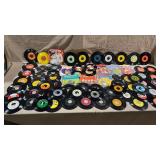 70pc Vtg 45rpm Records w/Beatles & Rolling Stones