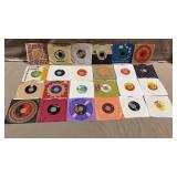 24pc Vtg 45rpm Records w/Beatles & Northern Soul