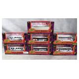 7pc Road Champs Diecast City Bus Lot