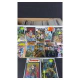 Long Box Of Valiant Comic Books w/ Signed