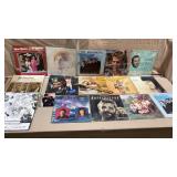 18pc Signed Music LPs & Related Items