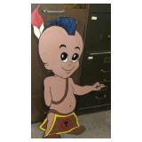 Vtg Mohawk Tommy Wooden Advertising Sign
