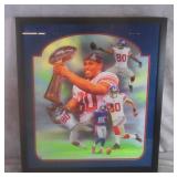 Framed Victor Cruz N.Y. Giants Signed Photograph