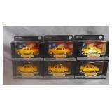 6pc Ertl 1/43 Scale Diecast Checker Cab Lot