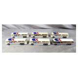 6pc Corgi Juniors Diecast Greyhound Bus Lot