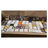 80+pc Vtg Media Lot w/DVDs & CDs & Cassettes