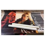 5pc 1970s-1980s Music Posters w/Rod Stewart