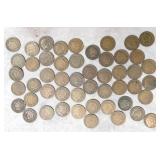 50pc 1900-1908 U.S. Indian Head Cent Lot