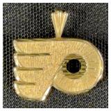 14K Gold Philadelphia Flyers Logo Pendant