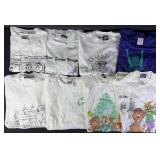 8pc 1980s-90s Wizard Of OZ T-Shirts w/ Novelty